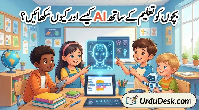بچوں کو اے آئی( AI) سکھانے کا شارٹ کٹ فارمولا Kids Learning AI - UrduDesk