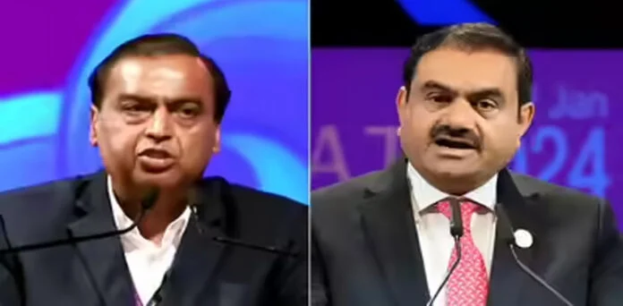 گوتم اڈانی اور مکیش امبانی کی تصاویر، ایشیا کے امیر ترین شخص کی خبر