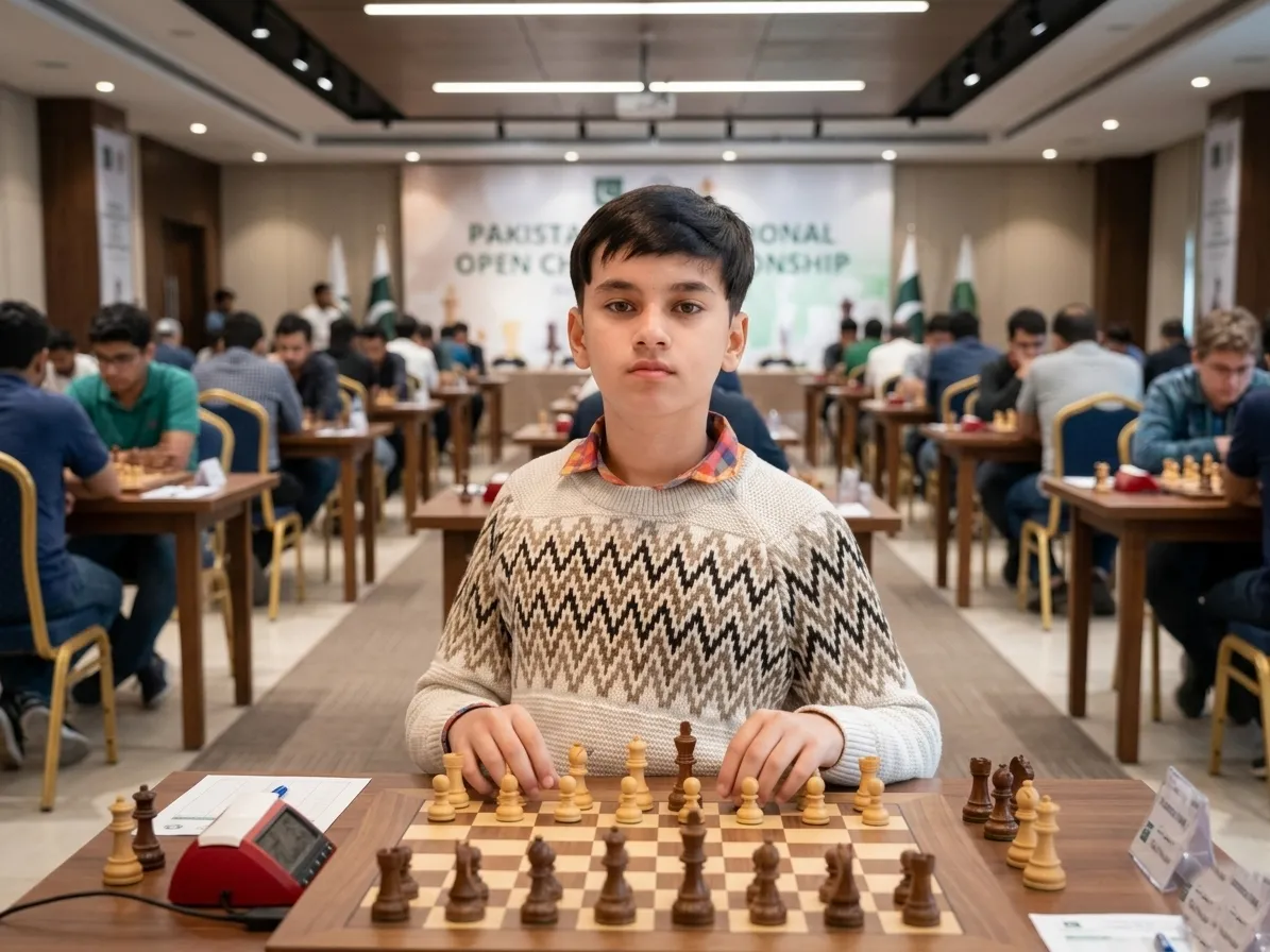 11-year-old Pakistani chess player Saad Jahangir winning Arena International Master title