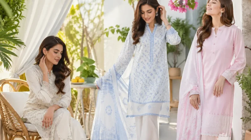 Lightweight summer clothing trends for women in Urdu