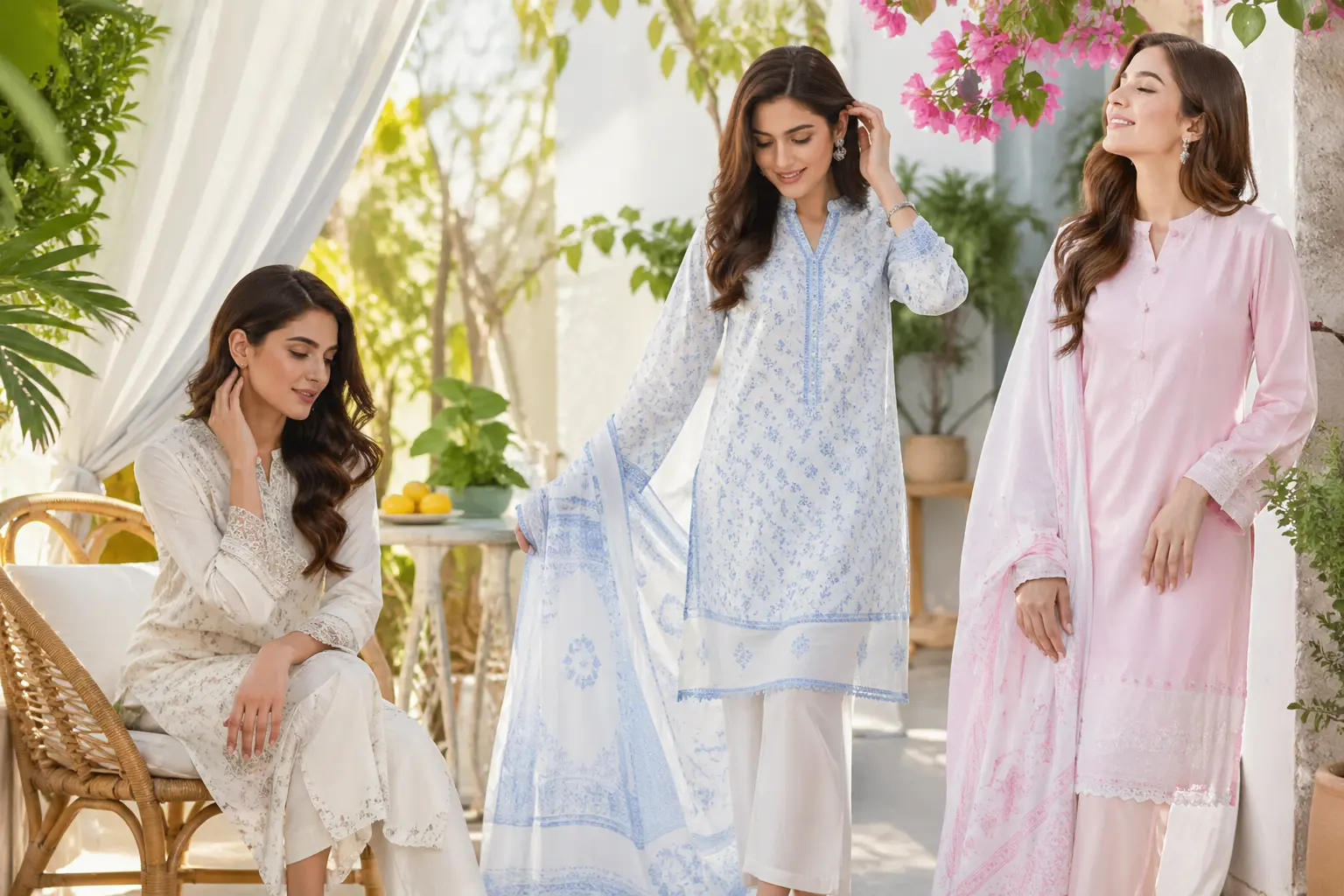 Lightweight summer clothing trends for women in Urdu