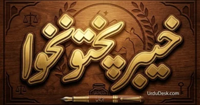 A professional thumbnail showing 'Khyber Pakhtunkhwa' in Urdu calligraphy with a pen and scales of justice, representing the government's pen-down strike.