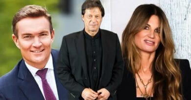 جمائما گولڈ اسمتھ اور ان کے منگیتر کیمرون او ریلی کی تصویر
