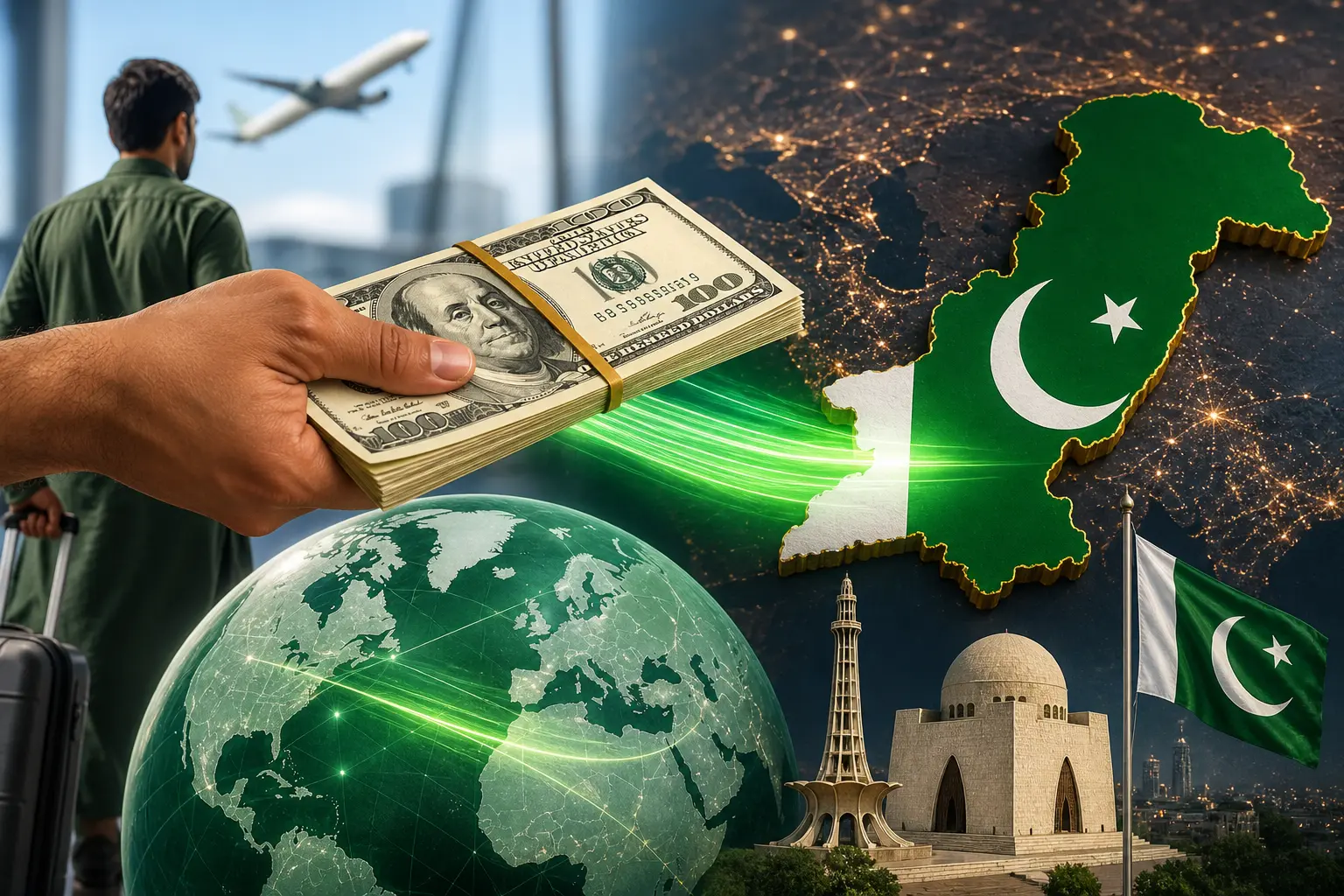اسٹیٹ بینک آف پاکستان کی جانب سے اپریل کے مہینے میں ترسیلاتِ زر کے اعداد و شمار کی گرافک رپورٹ