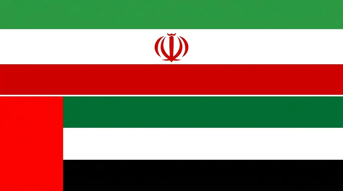 متحدہ عرب امارات اور ایران کے جھنڈے، وال اسٹریٹ جرنل کی رپورٹ کا پس منظر