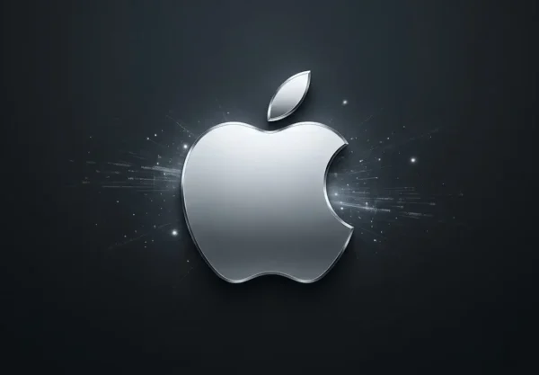 A fresh red apple on a clean background used as a conceptual thumbnail for technology and birth rate news