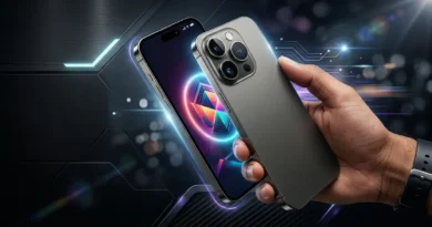 iPhone 18 Pro conceptual design leaks showing multiple camera lenses and color variants like crimson, silver, bronze, and purple.