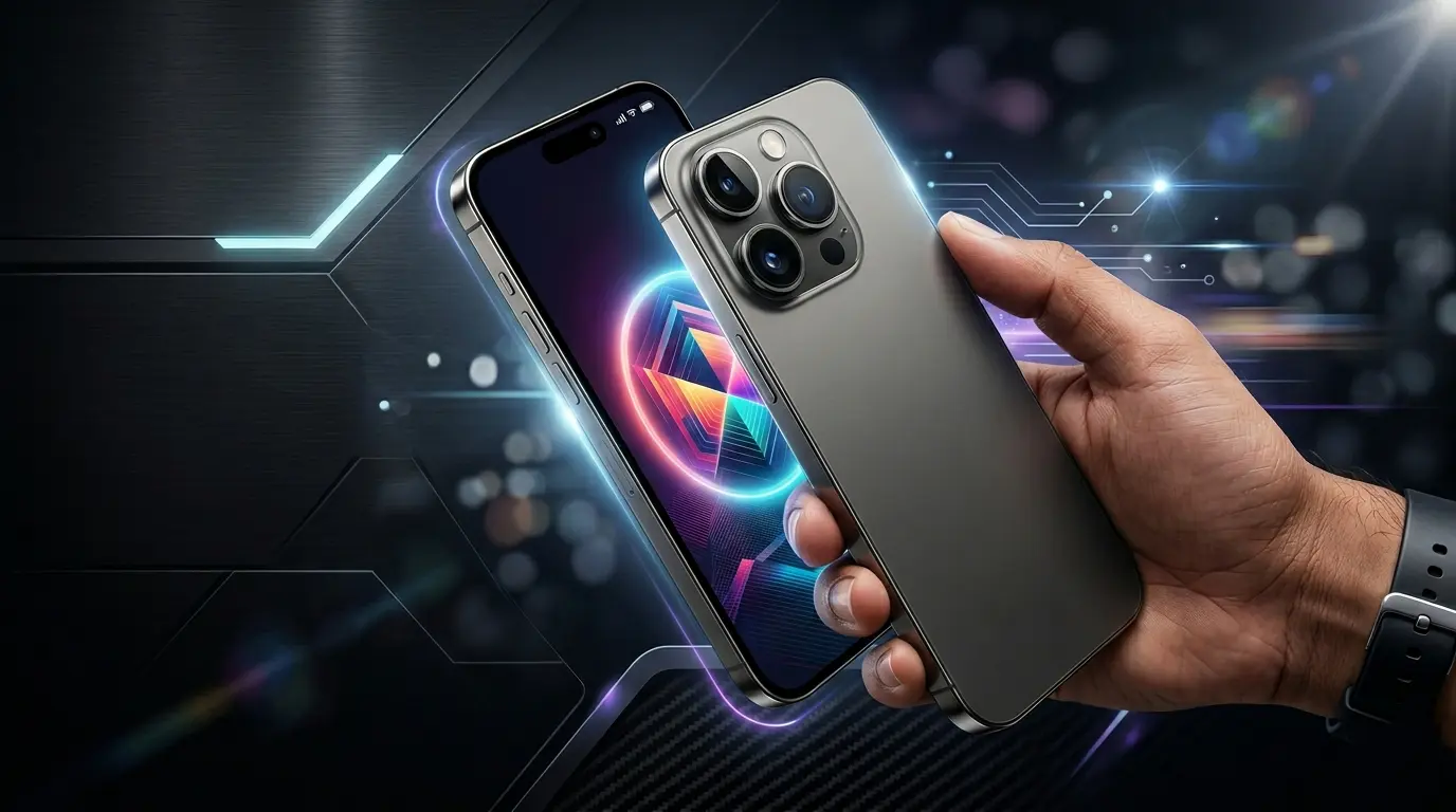 iPhone 18 Pro conceptual design leaks showing multiple camera lenses and color variants like crimson, silver, bronze, and purple.