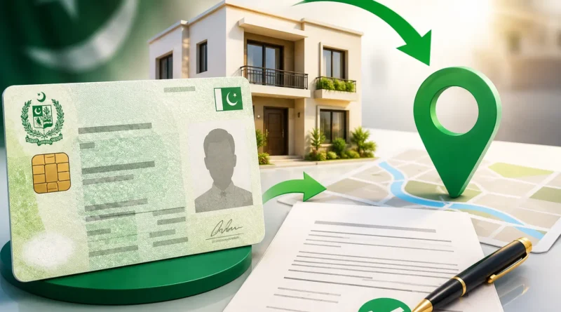 نادرا کا شناختی کارڈ پر گھر کا پتہ تبدیل کرنے کا نیا طریقہ کار