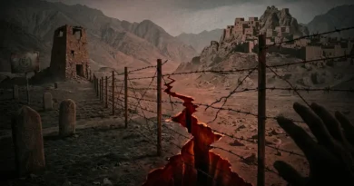 پاک افغان سرحد پر باڑ، پہاڑی سلسلہ اور دراڑ جو دونوں ممالک کے درمیان بداعتمادی اور سیکیورٹی تناؤ کو ظاہر کرتی ہے۔