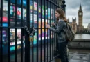 A teenager holding a smartphone with banned or locked social media icons representing the UK social media ban for under 16.