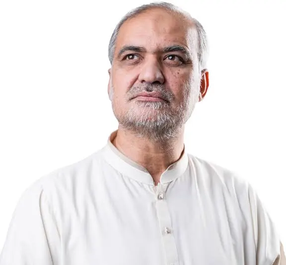 حافظ نعیم الرحمن پریس کانفرنس کے دوران 7 اگست کو ملک گیر احتجاج، مہنگائی اور پیٹرولیم لیوی کے خلاف جماعت اسلامی کے احتجاجی اعلان سے خطاب کرتے ہوئے۔