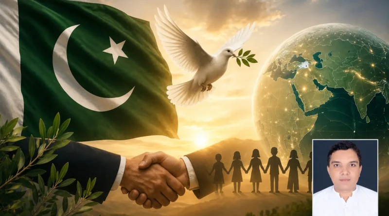 Muhammad Imran Hasni presenting an analysis on Pakistan's diplomatic peace efforts in the Middle East and Pak-Iran relations.