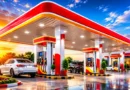 Pakistan fuel stations showing petrol and diesel dispensers representing the new tax, petroleum levy, and margins implementation.