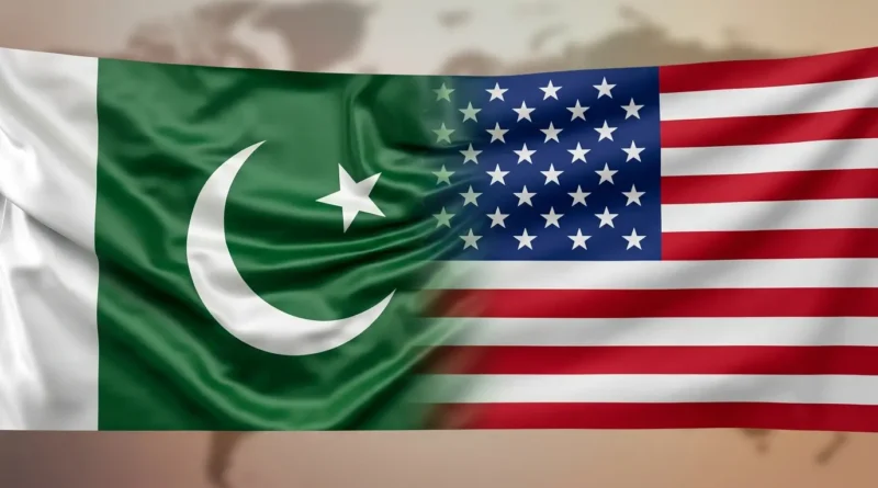 Pakistan and United States flags representing $10 billion Exchange Stabilization Facility request