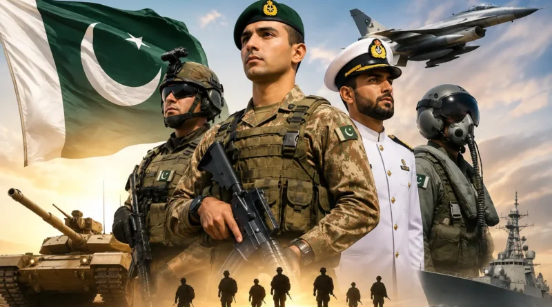Pak Army recruitment banner showing soldiers in training for Naib Khatib and Soldier jobs 2026