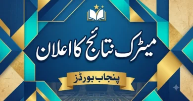 پنجاب بورڈز میٹرک نتائج کا اعلان - اردو ڈیسک