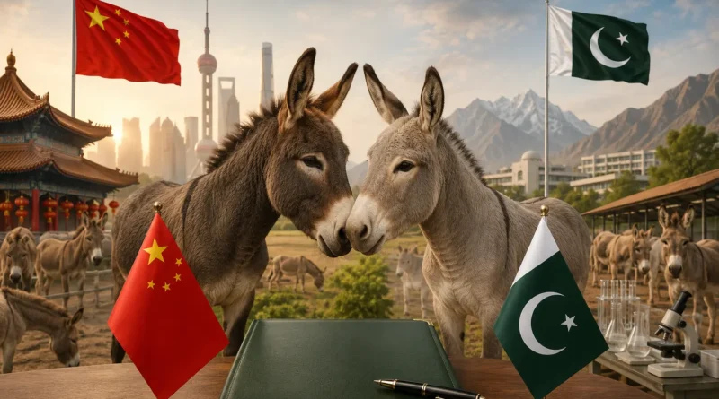 Pakistan China joint donkey industry research center and breeding facility in Gwadar