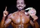 Pakistani Wapda athlete Hamza Raja holding the IFBB Mr Universe 2026 Overall Title and Pro Card in Switzerland.