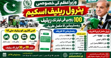 وزیراعظم پٹرول ریلیف اسکیم میں موٹر سائیکل، رکشہ اور 800 سی سی تک گاڑیوں کے لیے 100 روپے فی لیٹر تک پٹرول ریلیف اور رجسٹریشن کا طریقہ